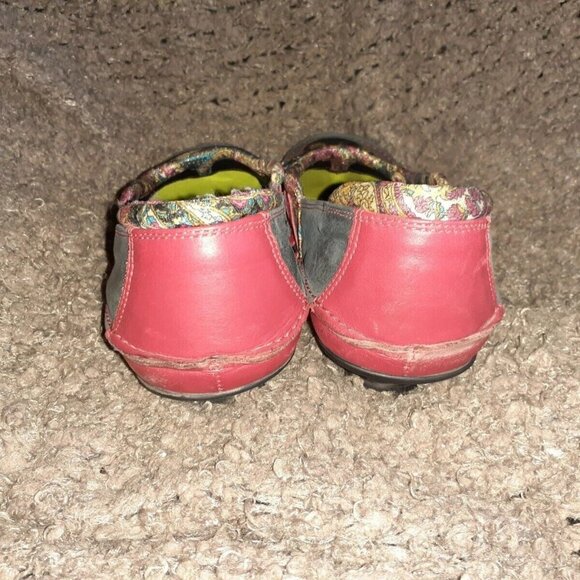 DKODE-Handmade In Portugal-Multicolor Floral Leather-Beaded-Sz 40-9.5-Excellent - Picture 5 of 7